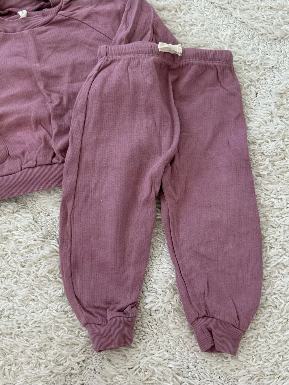 Quincy Mae Mulberry Pocket Sweatshirt and Pants Set
